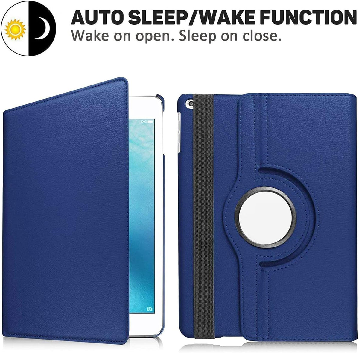 Kickstand Book Case for iPad Mini 5/4 Gen 7.9 inch (NAVY BLUE)