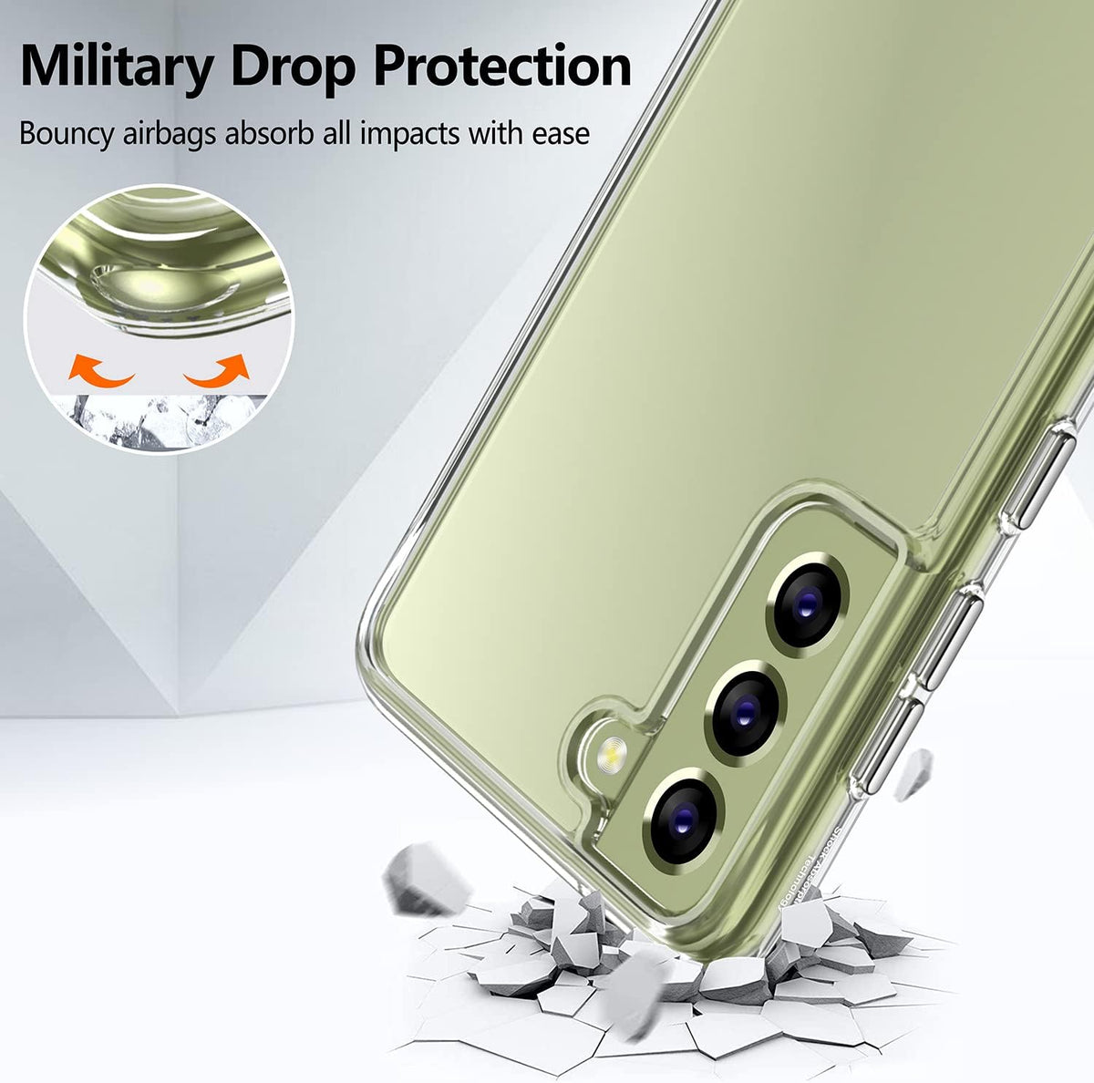 Samsung Galaxy S21 FE Tough Hybrid Clear Case