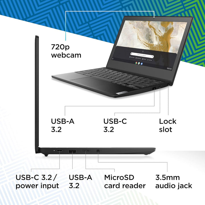 Lenovo IdeaPad 3 Chromebook 11.6” AMD A6-9220C 4GB RAM 32GB eMMC “PlayStore Compatible” School Ready with Google Updates (A− Grade)