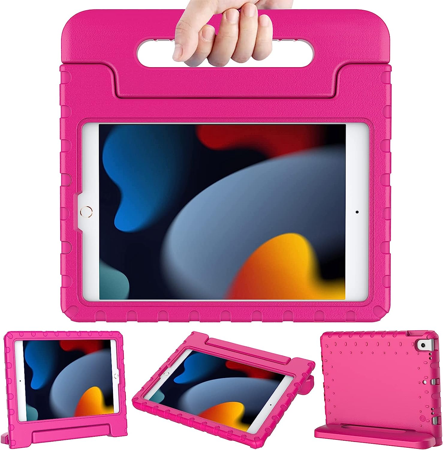 Shockproof Case w Handle & Stand for iPad 9th / 8th / 7th Gen & iPad Air 3 10.5 inch (Pink) *Free Shipping*