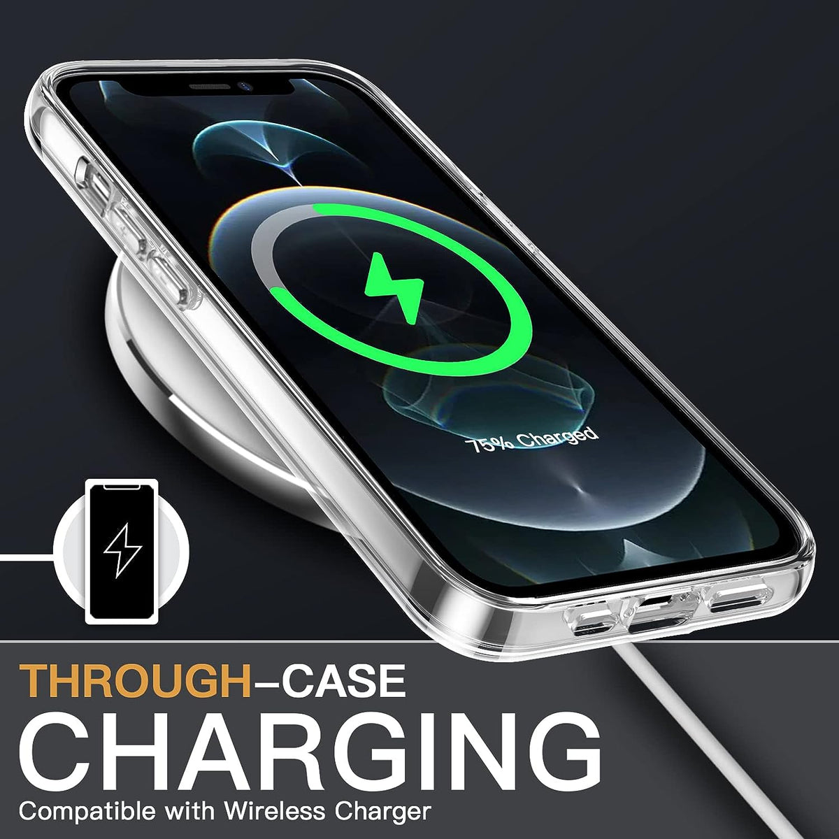 3 in 1 Combo - Case, Screen Protector & Camera Lens Protector for iPhone 12 Pro Max