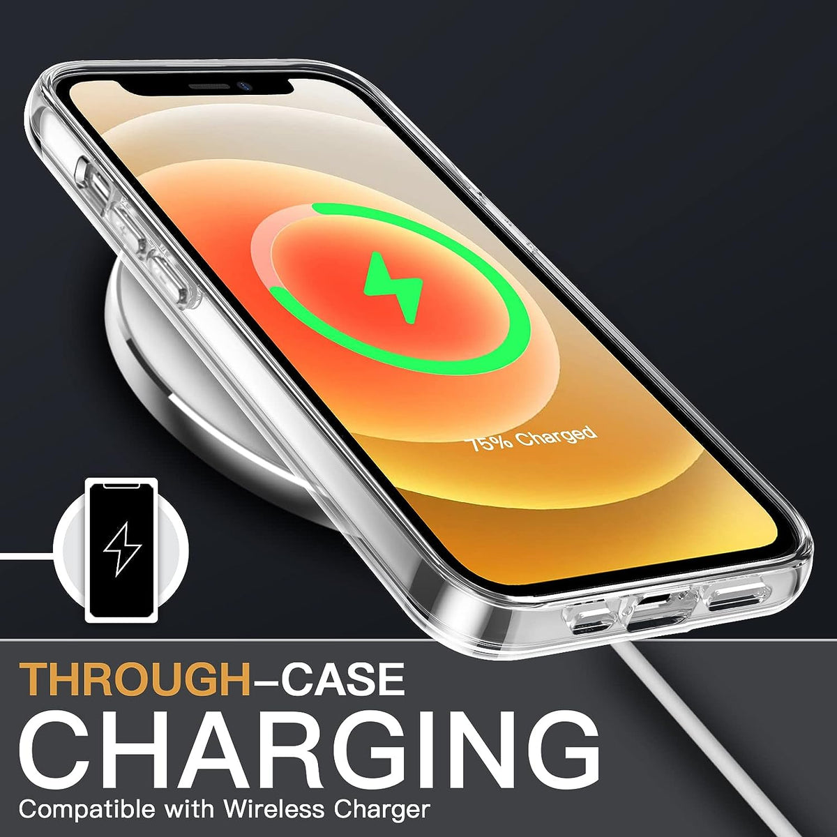 3 in 1 Combo - Case, Screen Protector & Camera Lens Protector for iPhone 12