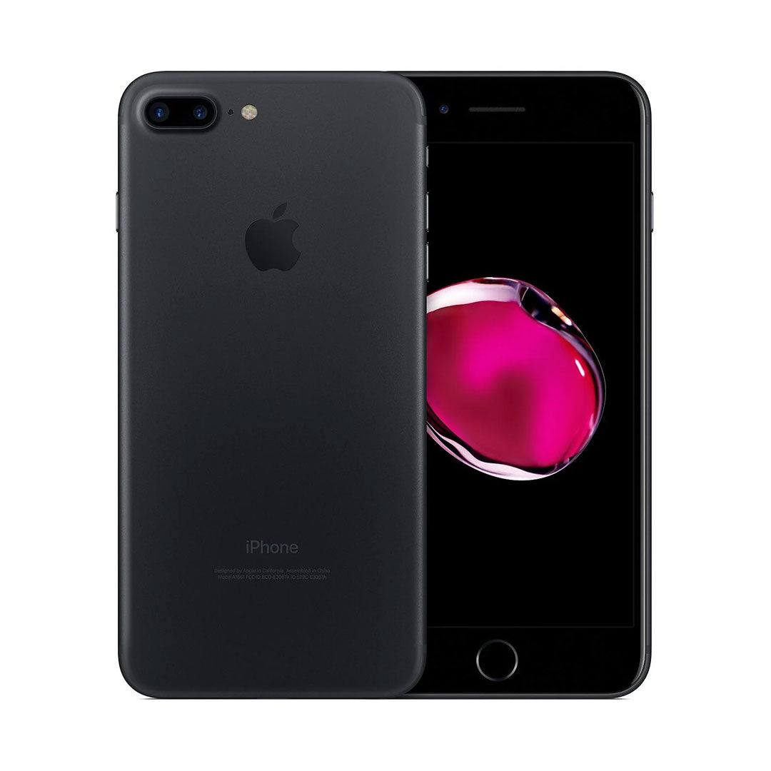 Apple iPhone 7 Plus 128GB Black - New Battery, Case, Glass Screen Protector