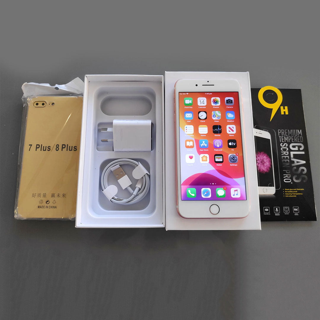 Apple iPhone 7 Plus 128GB Rose Gold New Battery - Case, Screen Protector & Shipping (Excellent ) Chip