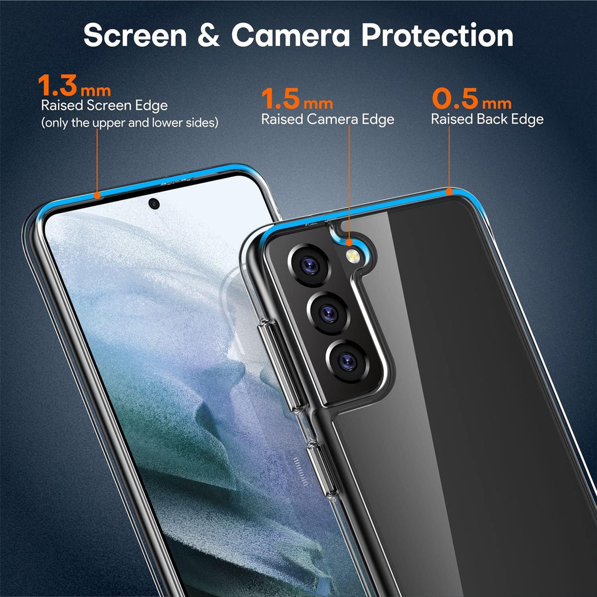 Samsung Galaxy S21 Tough Hybrid Clear Case