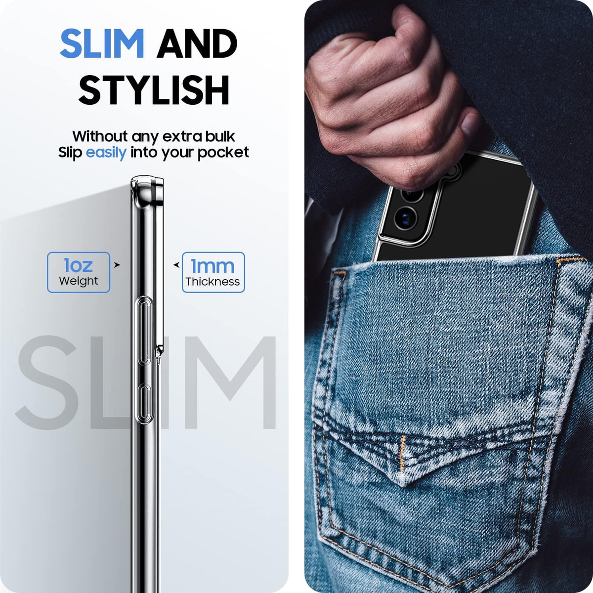 Samsung Galaxy S22 Plus Tough Hybrid Clear Case