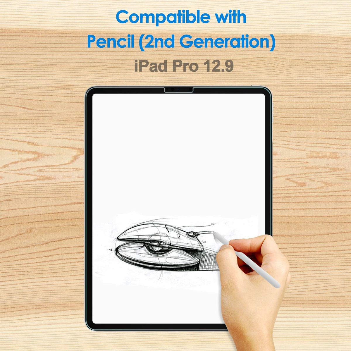 Premium Tempered Glass Screen Protector for iPad Pro 12.9 (2022/2021/2020/2018)