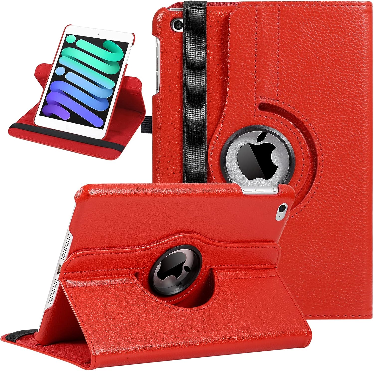 Kickstand Book Case for iPad Mini 5/4 Gen 7.9 inch (RED) *Free Shipping*