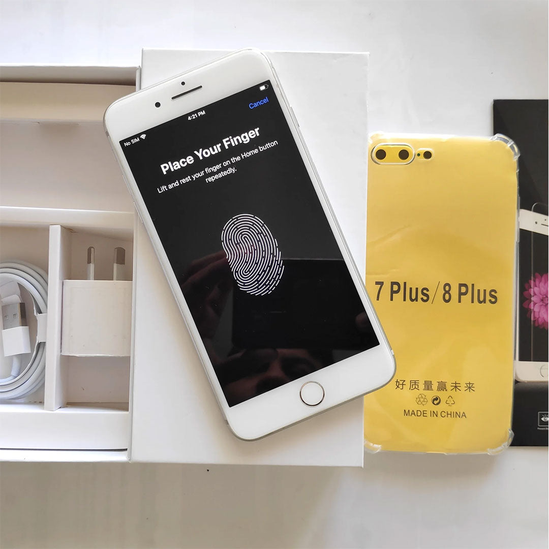 Apple iPhone 8 Plus 64GB White - Good Battery, Case, Screen Protector