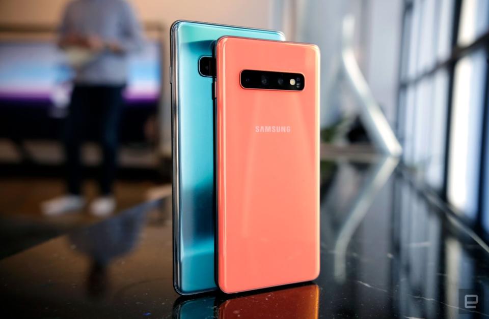 Samsung Galaxy S10 128GB 8GB Flamingo Pink SM-G973U - New Case, Glass Screen Protector (As New)