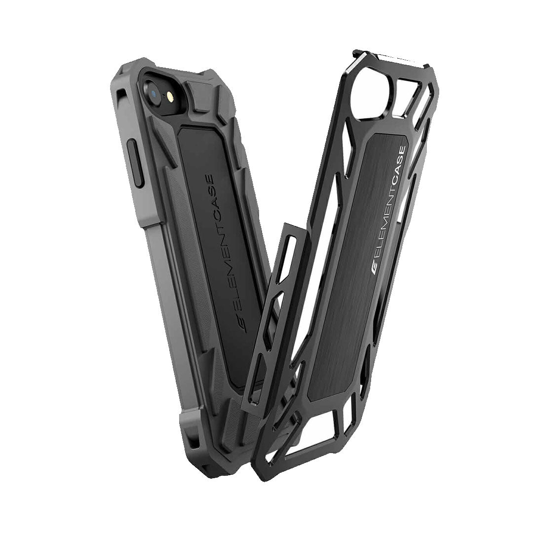 "CLEARANCE" iPhone SE 2022 & 2020, iPhone 8, 7 (Black) - Element Roll Cage Rugged Drop Proof Case