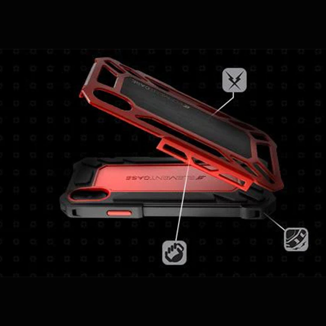 "CLEARANCE" iPhone SE 2022 & 2020, iPhone 8, 7 (Black) - Element Roll Cage Rugged Drop Proof Case