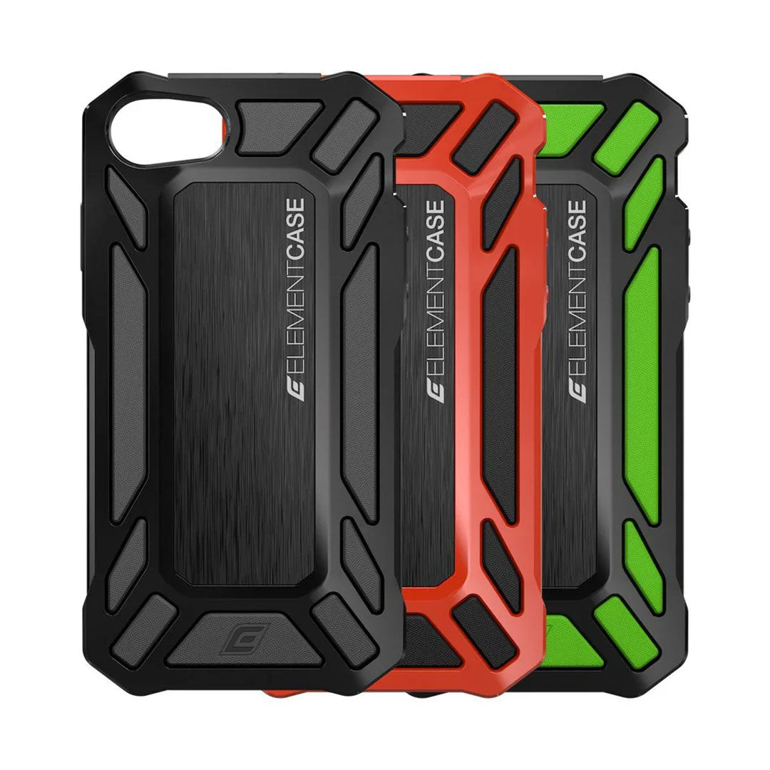 "CLEARANCE" iPhone SE 2022 & 2020, iPhone 8, 7 (Black) - Element Roll Cage Rugged Drop Proof Case