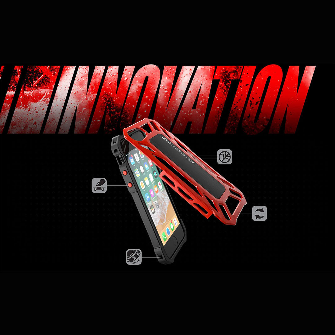 "CLEARANCE" iPhone SE 2022 & 2020, iPhone 8, 7 (Black) - Element Roll Cage Rugged Drop Proof Case
