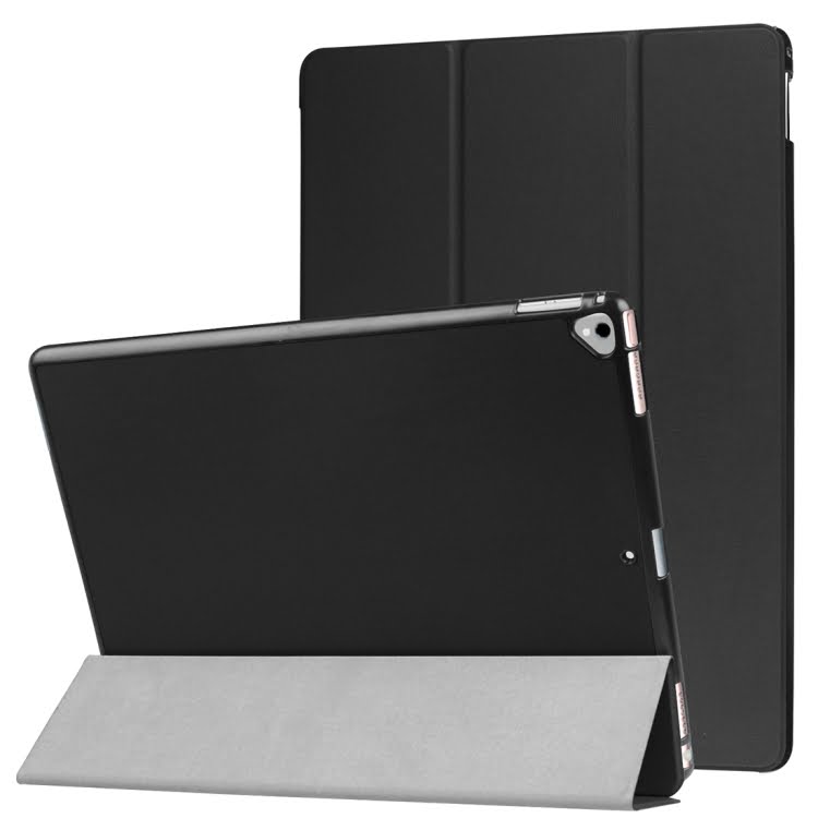 Trifold Smart Case for iPad Pro 12.9 1st & 2nd Gen (2015 & 2017) - Black (Auto Sleep/Wake)