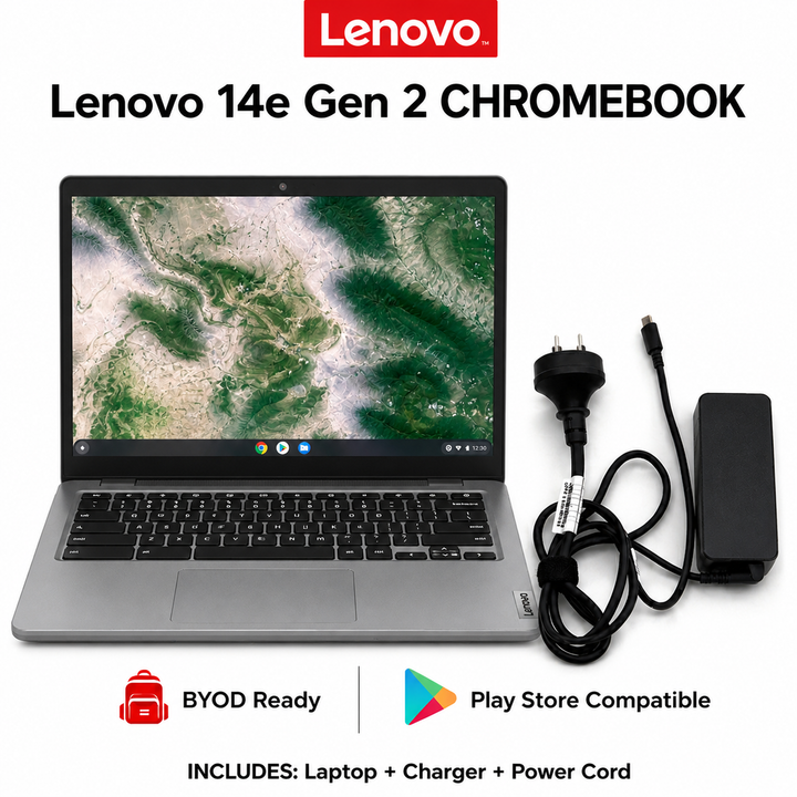 Lenovo Chromebook 14e Gen 2 “PlayStore Compatible” School Ready with Google Updates