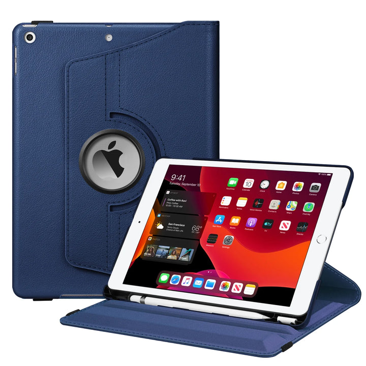 Blue Kickstand Book Case for iPad 7,8,9 & Air 3 (10.2 & 10.5 inch Screen)
