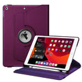 Purple Kickstand Book Case for Apple iPad 7,8,9 & Air 3 (10.2 & 10.5 inch Screen)