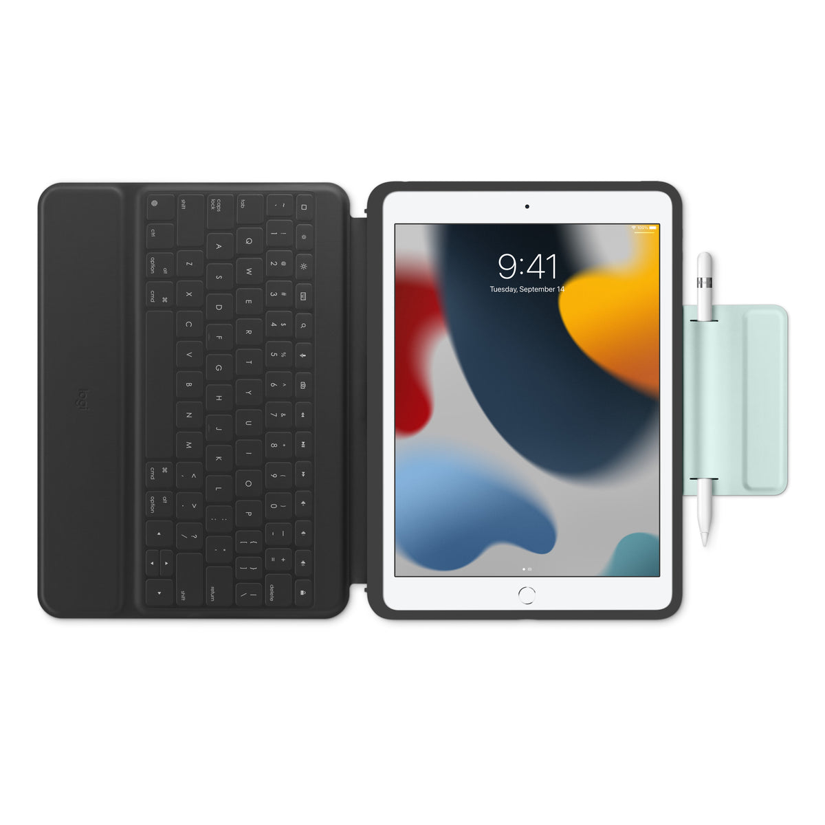 Logitech Pre Owned Slim Folio Keyboard Case for iPad 10.2" (7th, 8th, 9th Gen)