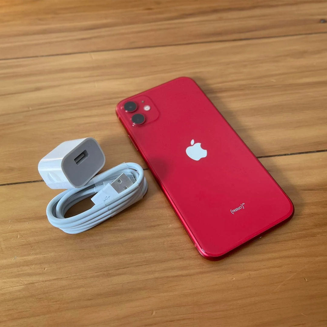 Apple iPhone 11 128GB Red - Good Battery (Exc) Dsp Message