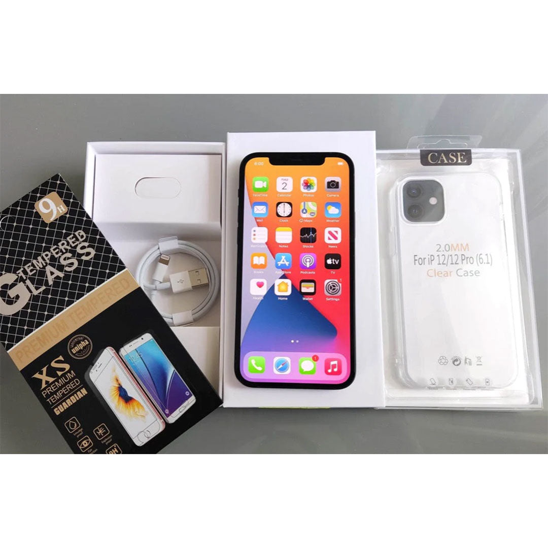 Apple iPhone 12 128GB Black - New Battery, Case, Screen Protector (Exc)