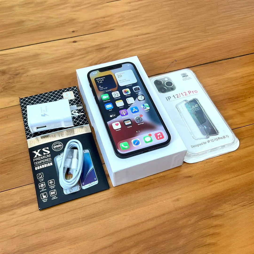 Apple iPhone 12 64GB Black - New Battery, Case, Screen Protector