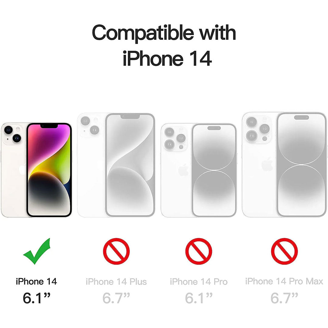 iPhone 14 Tough Hybrid Clear Case