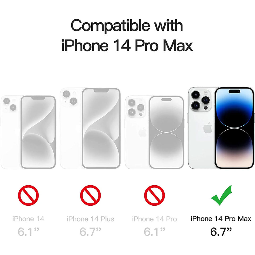 iPhone 14 Pro Max Tough Hybrid Clear Case