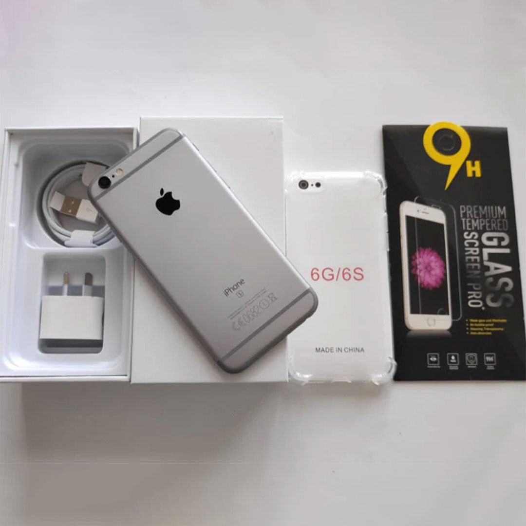 Apple iPhone 6S 32GB Space Grey - New Battery, Case, Screen Protector 