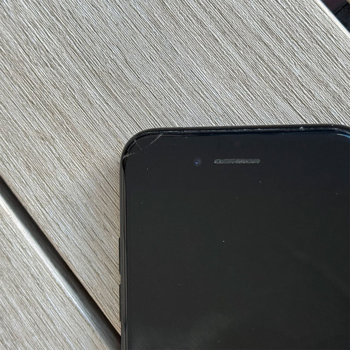 Apple iPhone 7 128GB Jet Black - New Battery, Case, Glass Screen Protector (Good) Small Chip