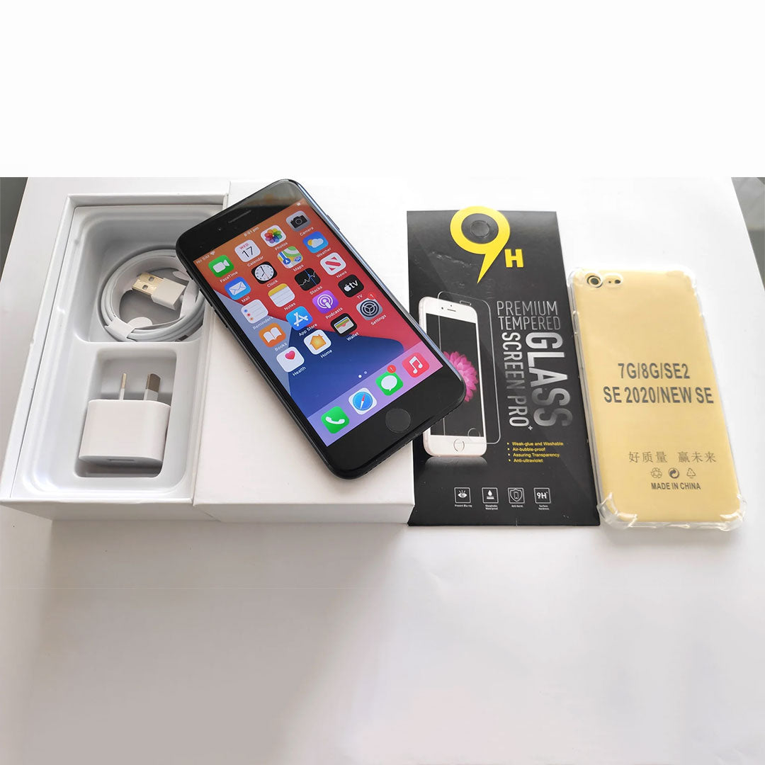 Apple iPhone 7 32GB Space Grey - New Battery, Case, Glass Screen Protector 