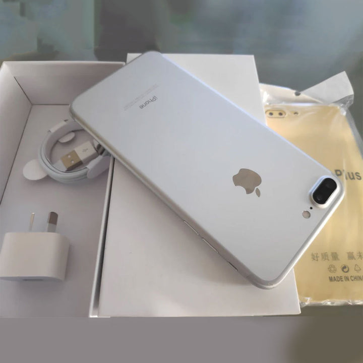Apple iPhone 7 Plus 128GB Silver - New Battery, Case, Screen Protector 