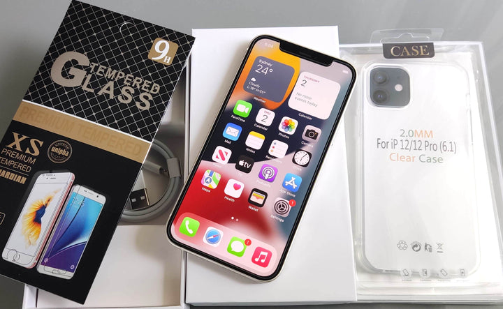 Apple iPhone 12 64GB White (As New) New Display - New Case, Screen Protector
