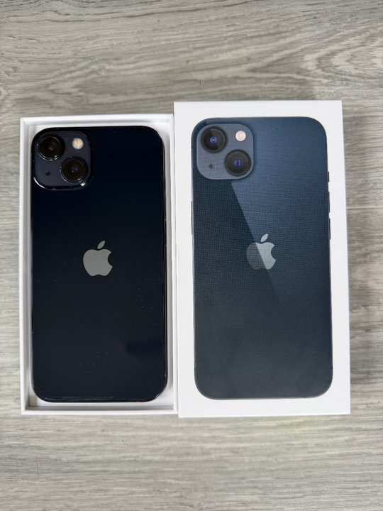 Apple iPhone 13 128GB 5G Midnight Black - Apple Box, Screen Protector (As New) Pre-owned