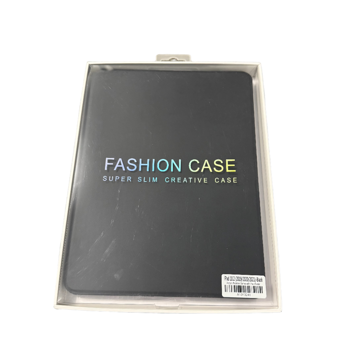 Apple iPad 7, 8, 9 (10.2 inch) Kickstand Book Fashion Case (Black)