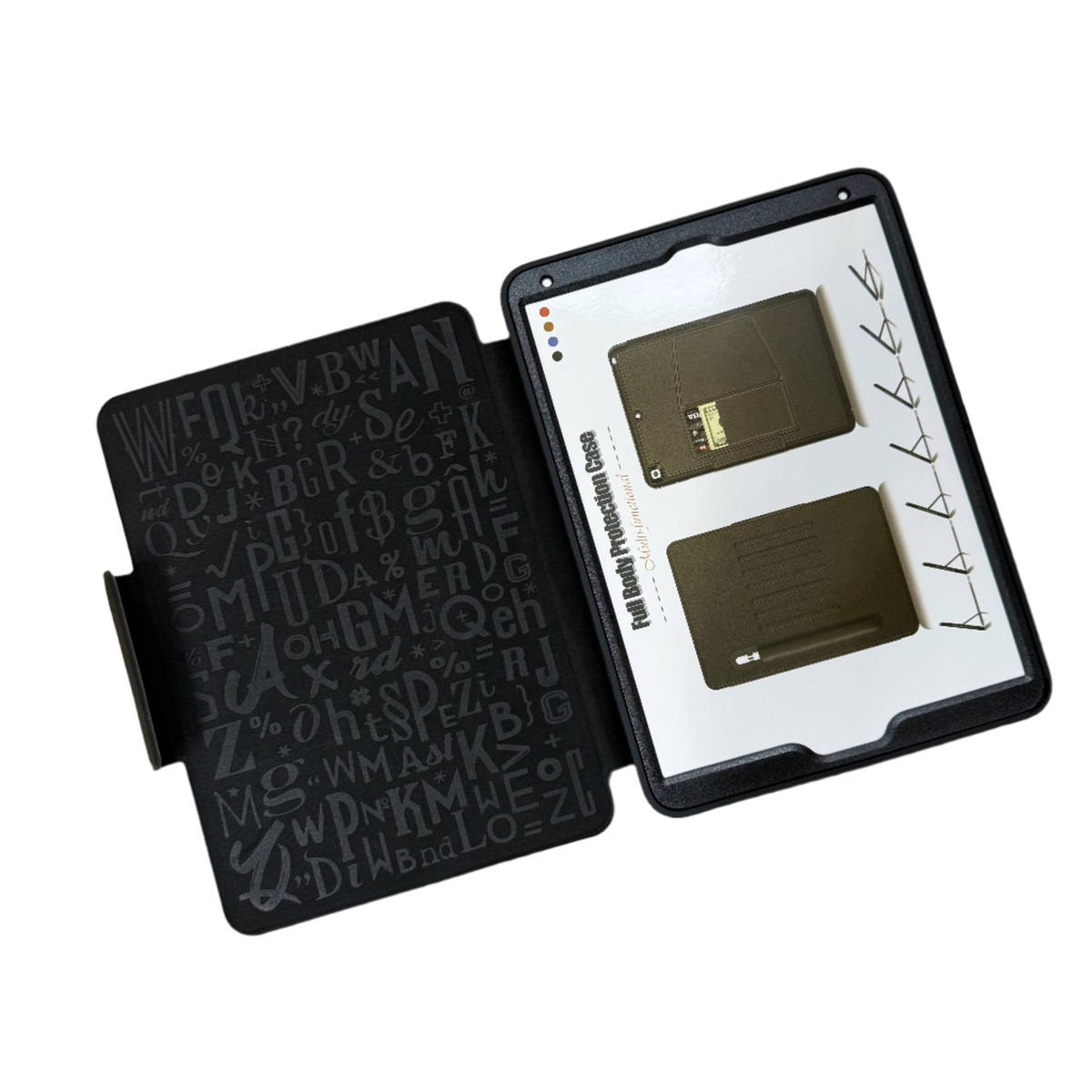 Apple iPad 5th & 6th Gen Shockproof Book Case with Cards & Pen Slot