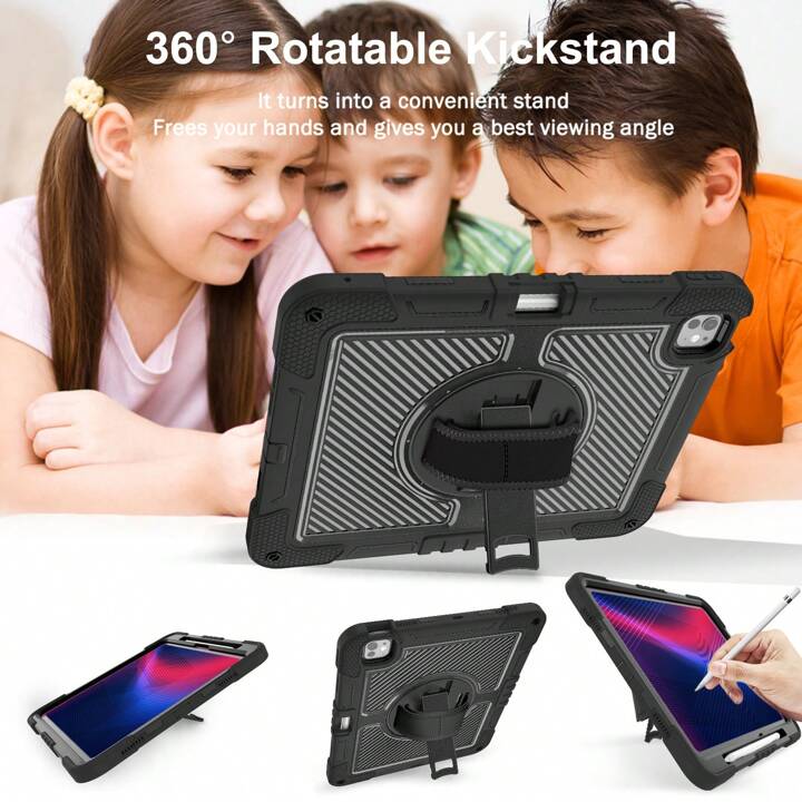 Apple iPad Pro 11 & Air 4 Rugged Shockproof Case (Black)