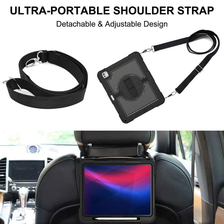 Apple iPad Pro 11 & Air 4 Rugged Shockproof Case (Black)