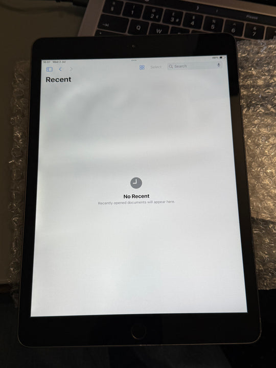 Apple iPad 7 32GB Wi-Fi Space Grey - New Battery, Screen Protector (Exc) Black Patch LCD
