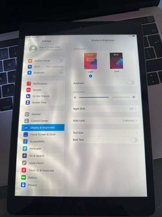 Apple iPad 7 32GB Wi-Fi Space Grey - Good Battery, Screen Protector (Exc) Black Patch LCD