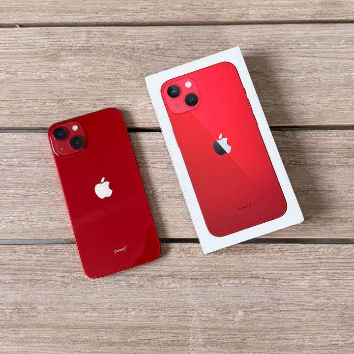 Apple iPhone 13 128GB Red - Good Battery, Apple Box, New Case & Screen Protector (As New) Pre-owned