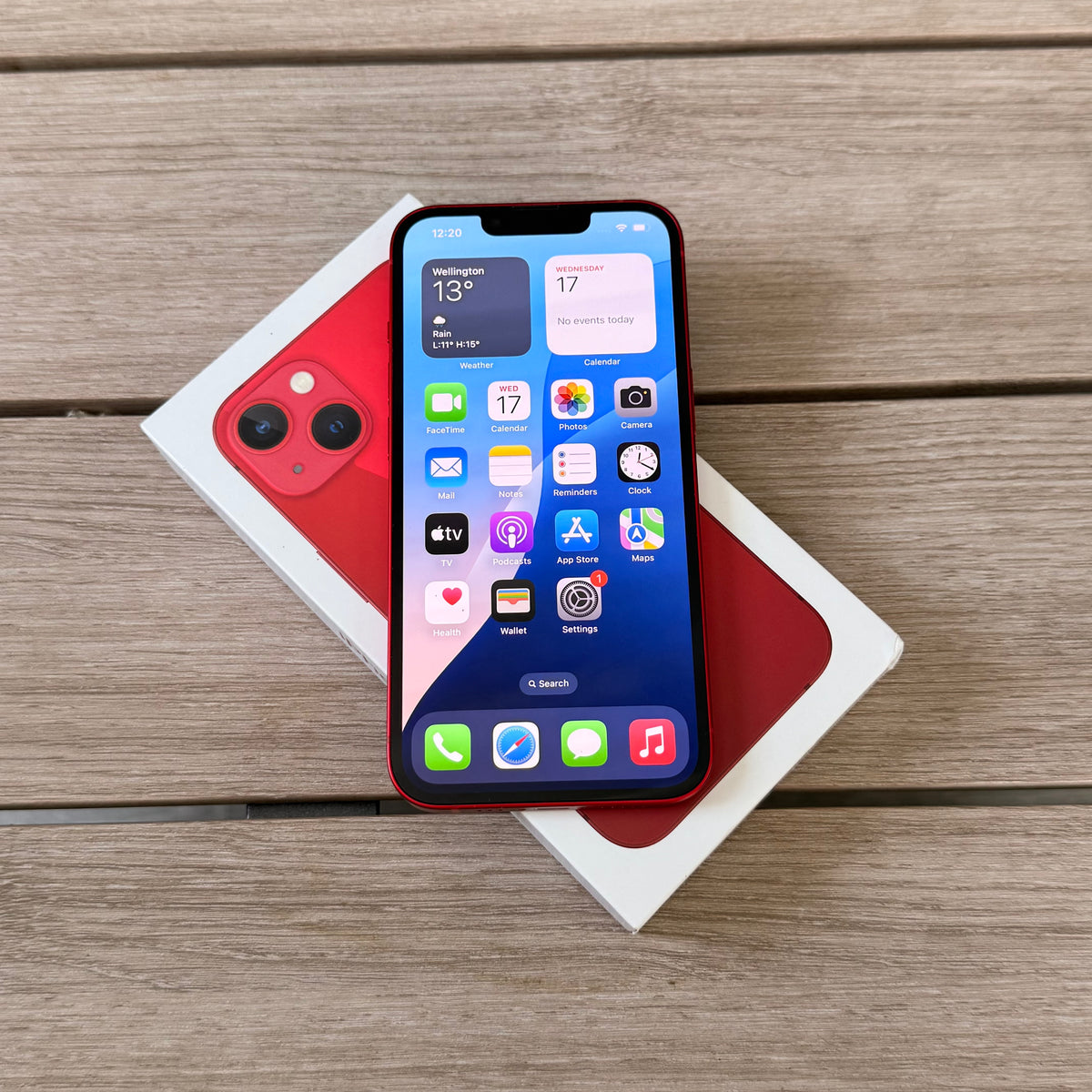 Apple iPhone 13 128GB 5G Red - Good Battery, Apple Box, New Case & Screen Protector (As New) Pre-owned