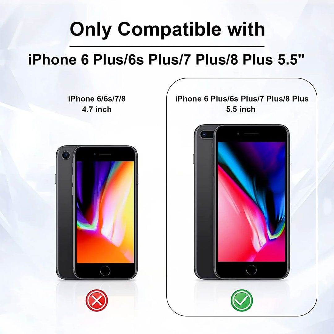 iPhone 8 Plus/ 7 Plus/ 6S Plus/ 6 Plus Tempered Glass Clear Screen Protector