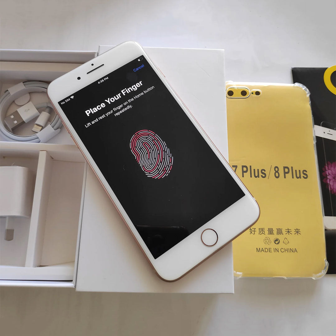 Apple iPhone 8 Plus 64GB Gold - Good Battery, New  Case, Screen Protector