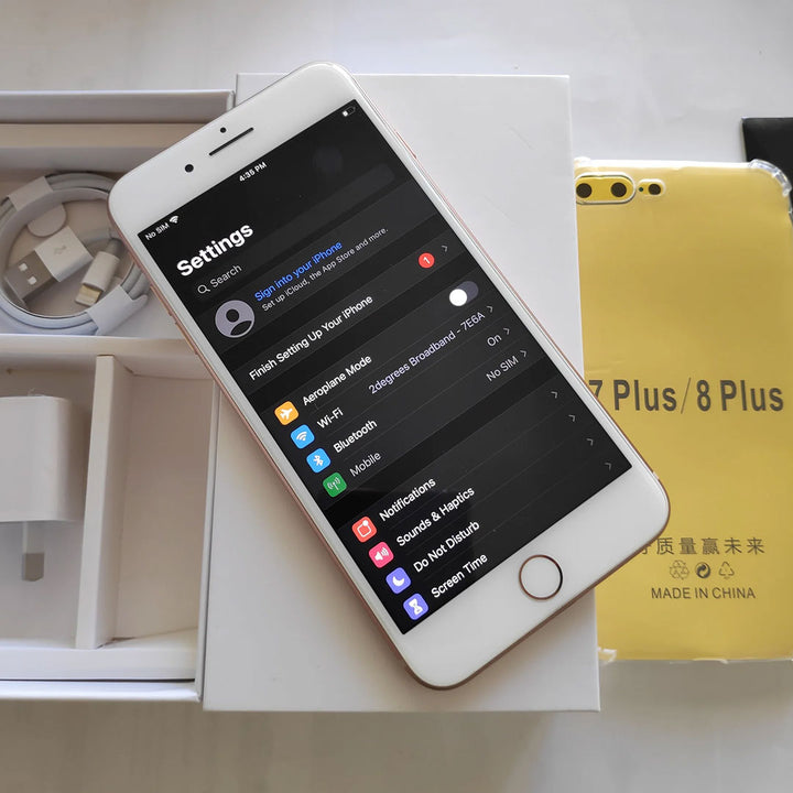 Apple iPhone 8 Plus 64GB Gold - Good Battery, New  Case, Screen Protector
