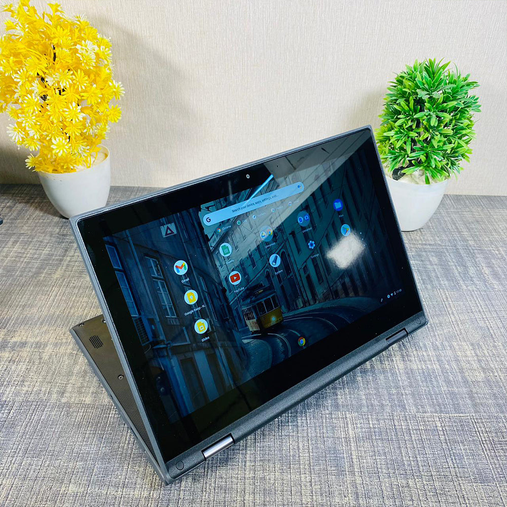 Lenovo Chromebook 500e 2nd Gen Black – Open Display On
