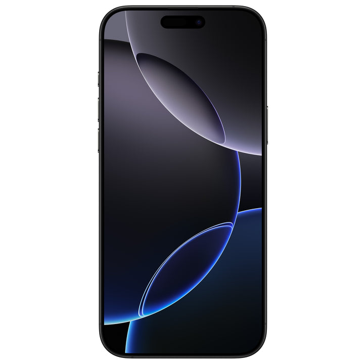 Apple iPhone 16 Pro Max Black Titanium side and display view
