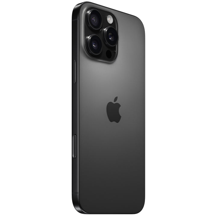 Apple iPhone 16 Pro Max Black Titanium rear camera view