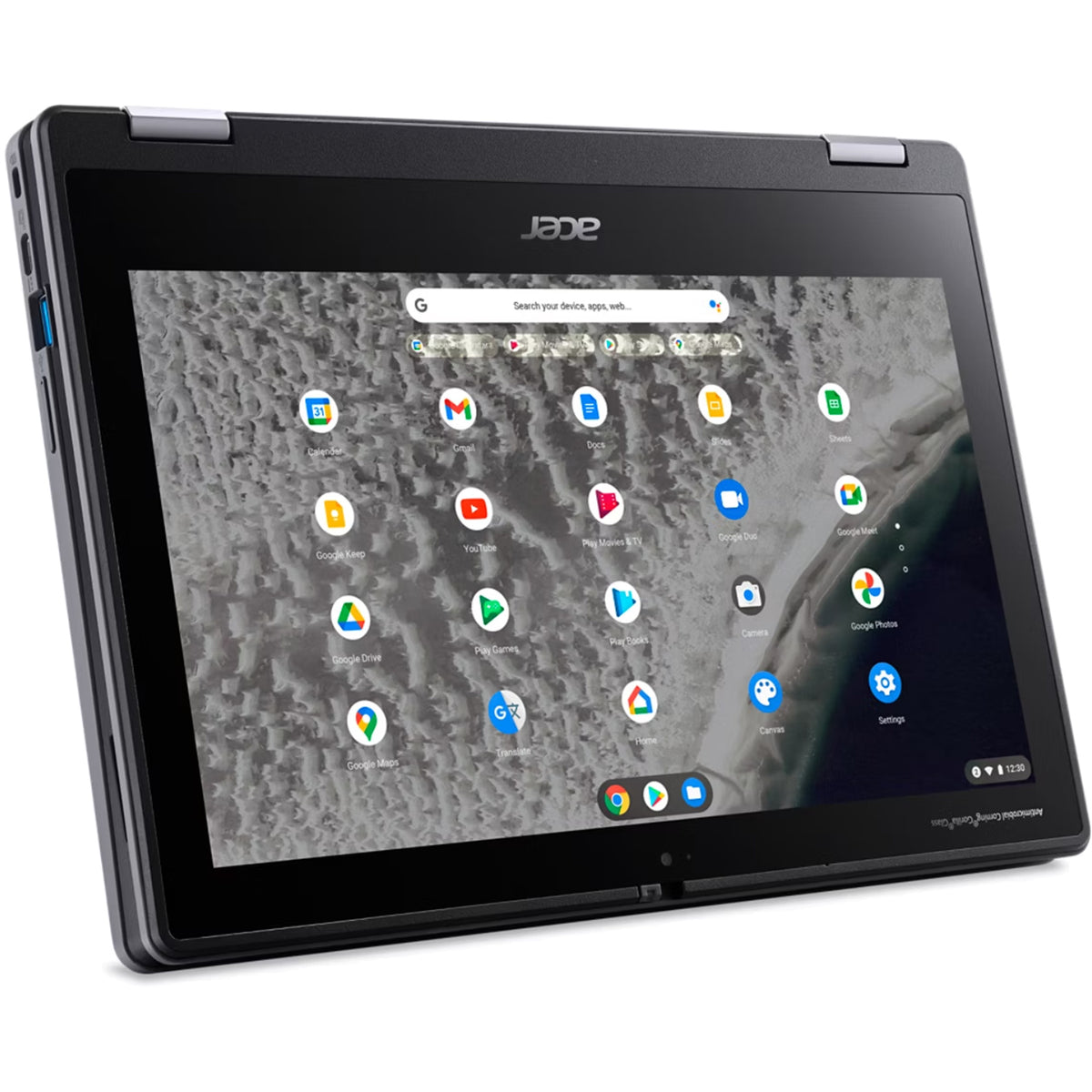 Acer Chromebook Spin 511 touchscreen in tent mode showing ChromeOS apps - SmartGear NZ