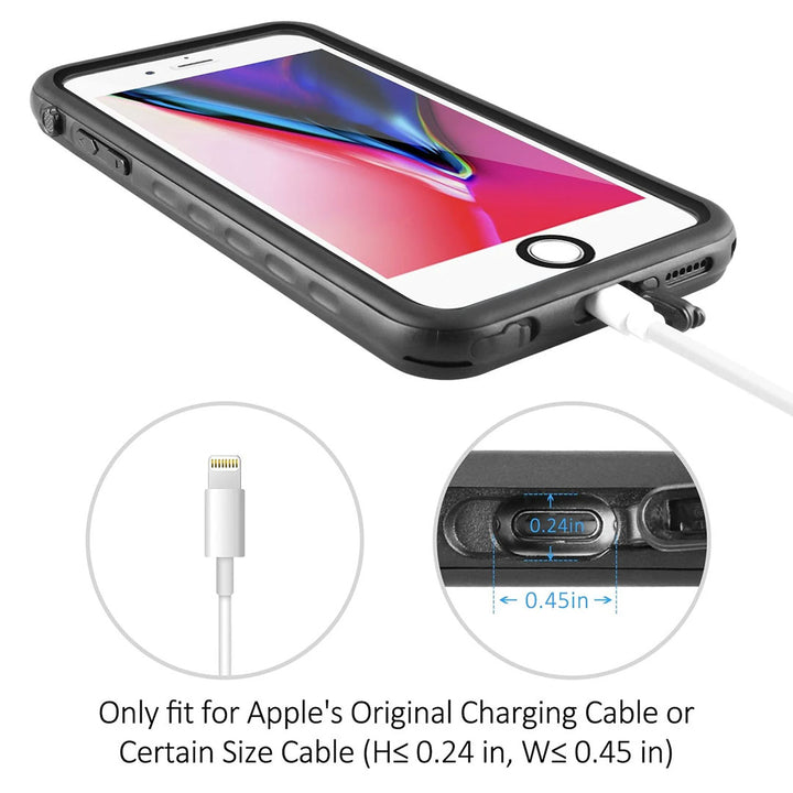 Waterproof Shockproof Dustproof Snowproof Case for iPhone 7 Plus/8 Plus